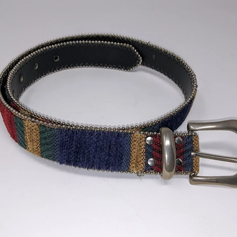 Women's Boho Ethnic Patterned Belt Sz S